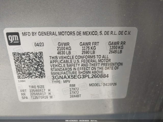 2023 CHEVROLET EQUINOX 3GNAX5EG3PL260884 Photo 8