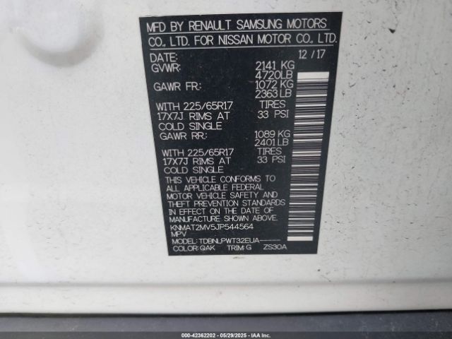 2018 NISSAN ROGUE KNMAT2MV5JP544564 Photo 8