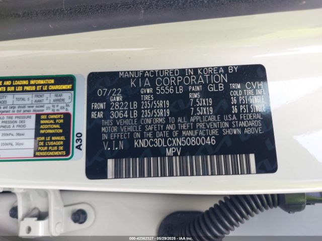 2022 KIA EV6 KNDC3DLCXN5080046 Photo 8