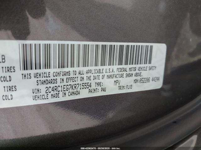2019 CHRYSLER PACIFICA 2C4RC1EG7KR715554 Photo 8