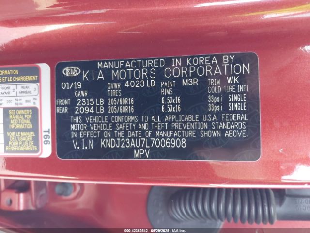 2020 KIA SOUL KNDJ23AU7L7006908 Photo 8