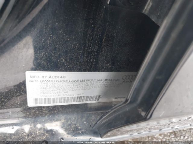 2013 AUDI A4 WAUFFAFL3DA057967 Photo 8