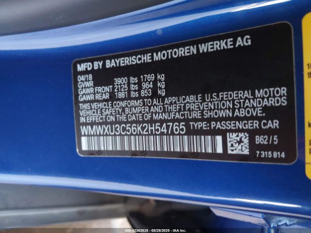 2019 MINI HARDTOP WMWXU3C56K2H54765 Photo 8