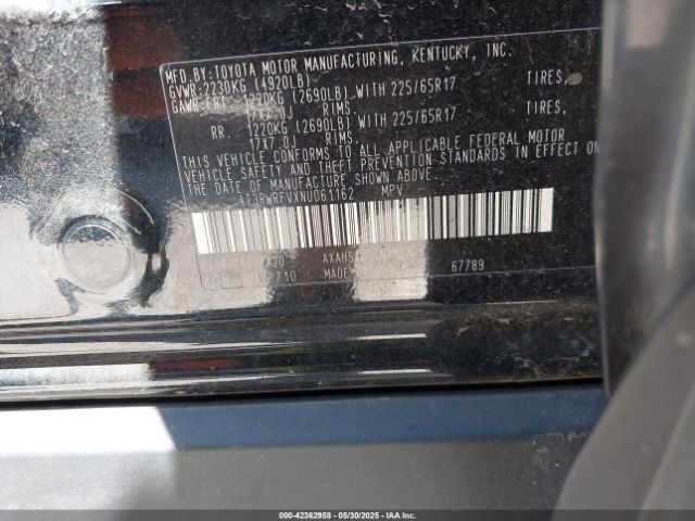 2022 TOYOTA RAV4 HYBRID 4T3RWRFVXNU061162 Photo 8