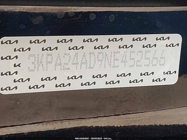3KPA24AD9NE452566 KIA mpi gamma ii