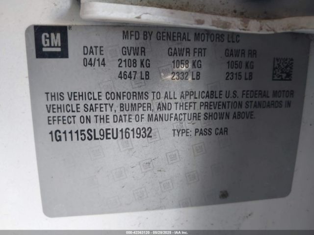 1G1115SL9EU161932 Chevrolet lkw