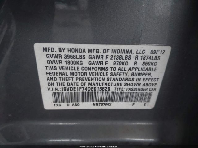 2013 ACURA ILX 19VDE1F74DE015829 Photo 8