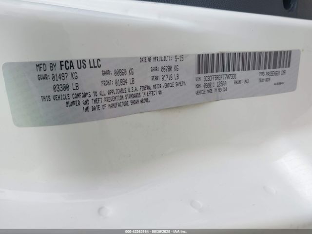 2015 FIAT 500 3C3CFFBR3FT707331 Photo 8