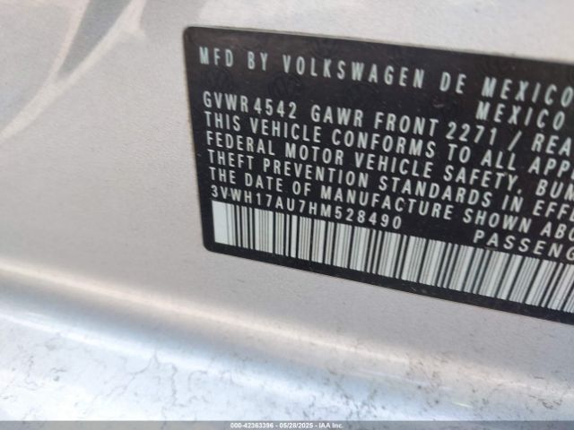 2017 VOLKSWAGEN GOLF ALLTRACK 3VWH17AU7HM528490 Photo 8