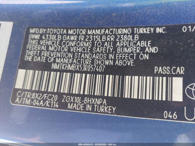 NMTKHMBX5JR057407 Toyota C-hr Xle Premium
