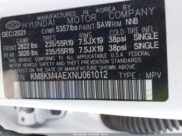 2022 HYUNDAI IONIQ 5 KM8KM4AEXNU061012 Photo 8