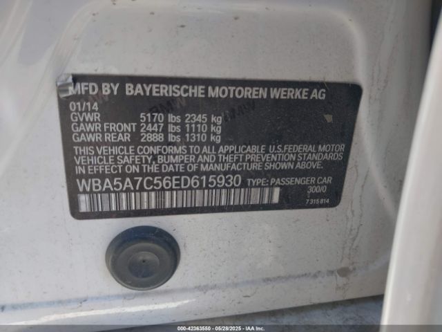 WBA5A7C56ED615930 BMW 528I