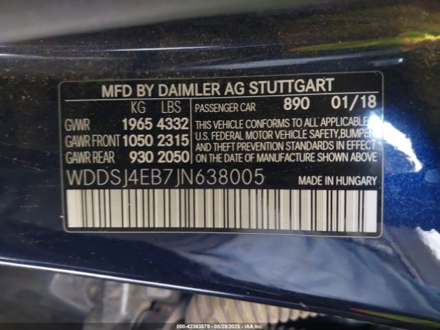 2018 MERCEDES-BENZ CLA 250 WDDSJ4EB7JN638005 Photo 8