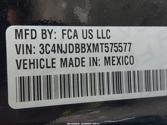2021 JEEP COMPASS 3C4NJDBBXMT575577 Photo 8