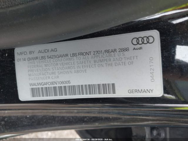2014 AUDI A7 WAUWGAFC6EN106005 Photo 8