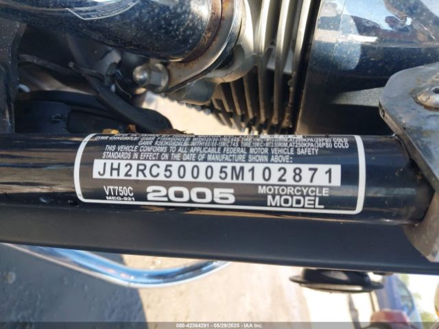2005 HONDA VT750 JH2RC50005M102871 Photo 9