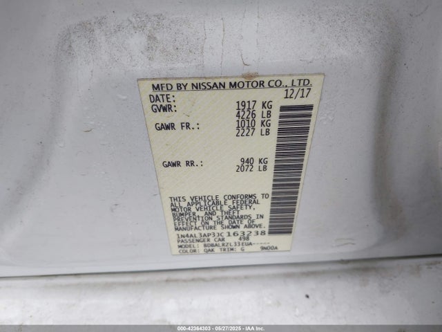 1N4AL3AP3JC163238 Nissan 2018