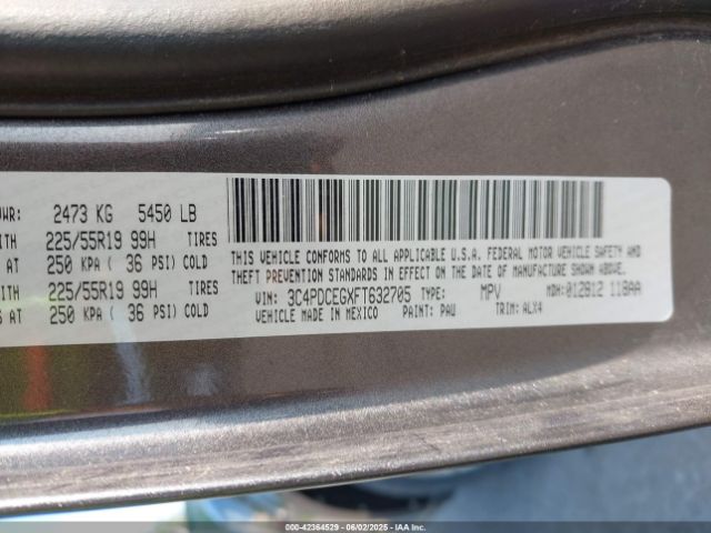 3C4PDCEGXFT632705 Dodge Journey R/t