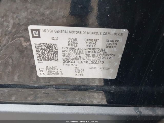 2019 GMC TERRAIN 3GKALTEV4KL300362 Photo 8