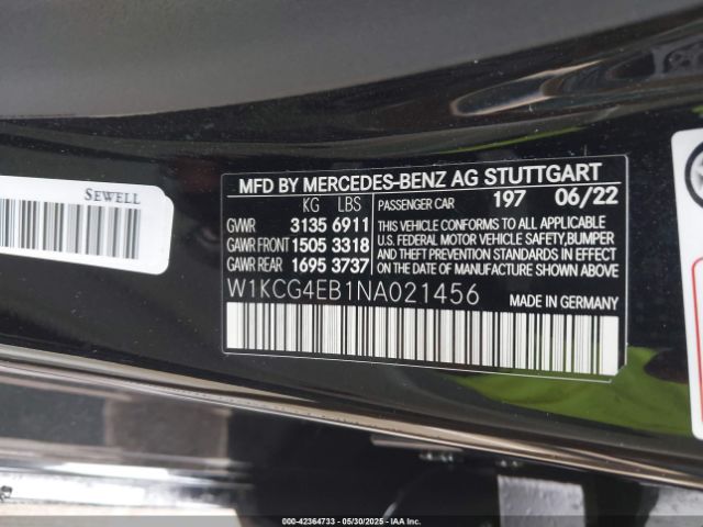 2022 MERCEDES-BENZ EQS 580 W1KCG4EB1NA021456 Photo 8