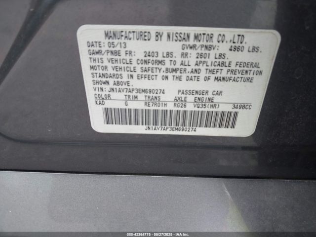 JN1AV7AP3EM690274 Infiniti Q50 Hybrid Sport