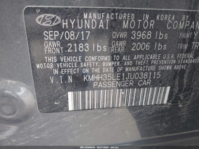 KMHH35LE1JU038115 Hyundai gdi nu