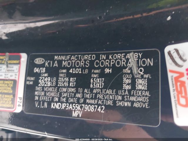 2019 KIA SOUL KNDJP3A55K7908742 Photo 8