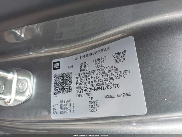 1GTH6BEN6N1203770 GMC lgz