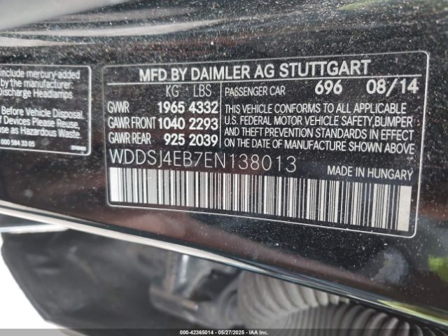 2014 MERCEDES-BENZ CLA 250 WDDSJ4EB7EN138013 Photo 8