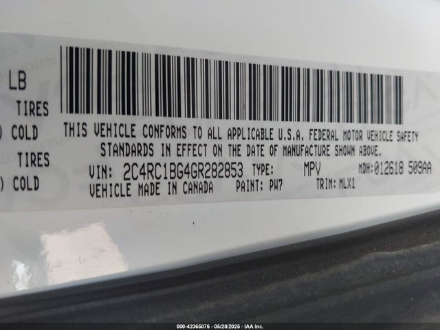 Chrysler Town & Country Touring 2016 2C4RC1BG4GR282853 Image 9