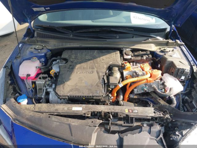 KMHLM4AJ7PU055642 Hyundai Elantra Hybrid Blue