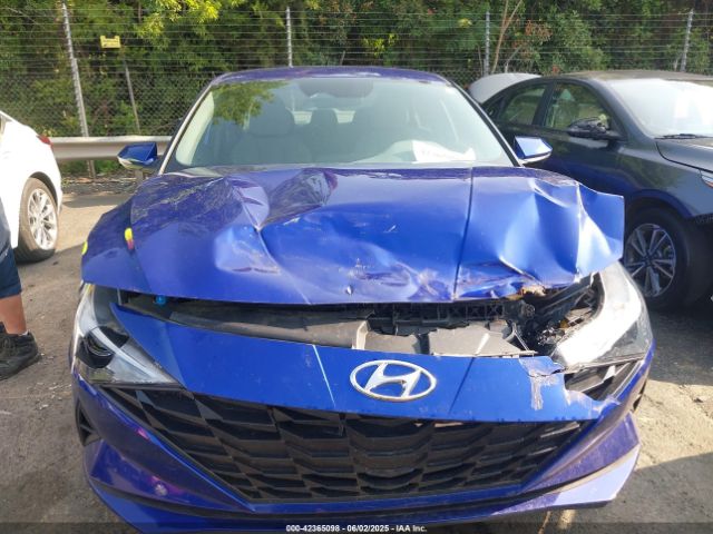 KMHLM4AJ7PU055642 Hyundai Elantra Hybrid Blue