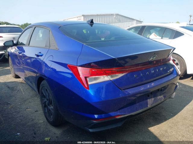 KMHLM4AJ7PU055642 Hyundai Elantra Hybrid Blue