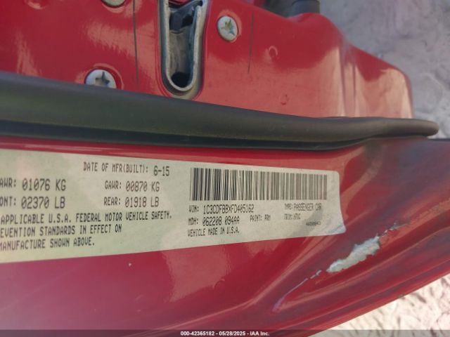 1C3CDFBBXFD405162 Dodge DART SXT