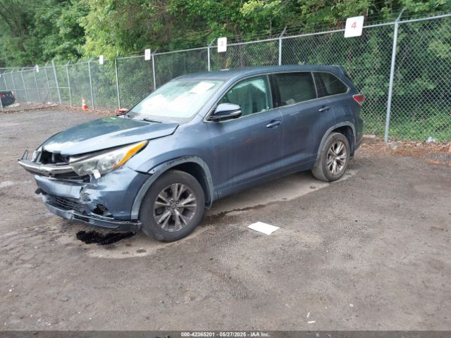 2016 TOYOTA HIGHLANDER 5TDBKRFH1GS347994 Photo 1