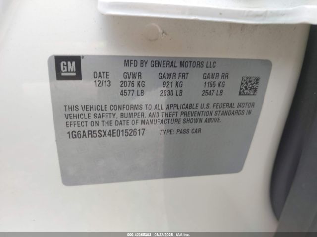 2014 CADILLAC CTS 1G6AR5SX4E0152617 Photo 8