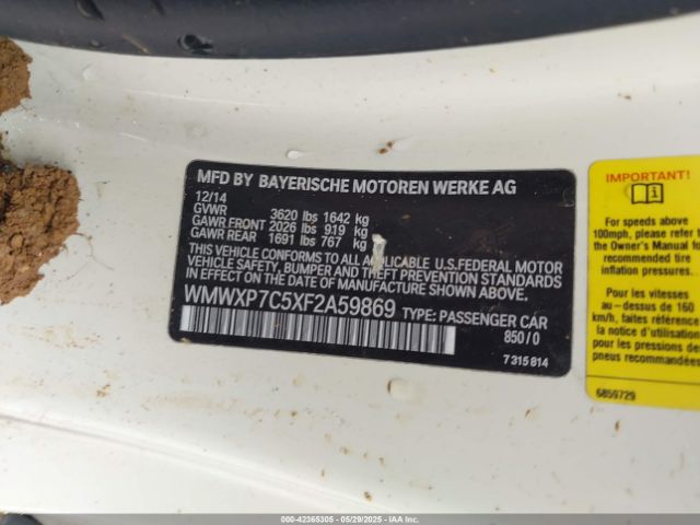 2015 MINI HARDTOP WMWXP7C5XF2A59869 Photo 8