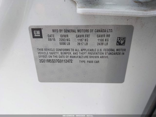 2016 CADILLAC XTS 2G61M5S37G9112472 Photo 8