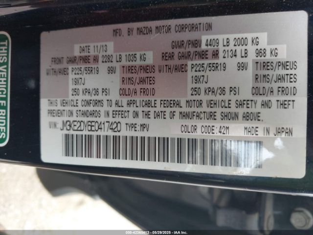 JM3KE2DY6E0417420 Mazda Cx-5 Grand Touring