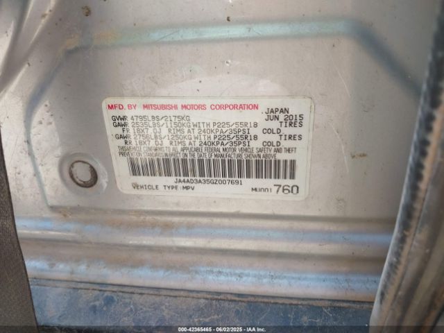 2016 MITSUBISHI OUTLANDER JA4AD3A35GZ007691 Photo 8