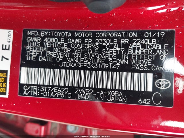 Toyota Prius Prime Premium 2019 JTDKARFP3K3109147 Image 9
