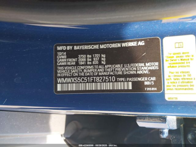 2015 MINI HARDTOP WMWXS5C51FT827510 Photo 8