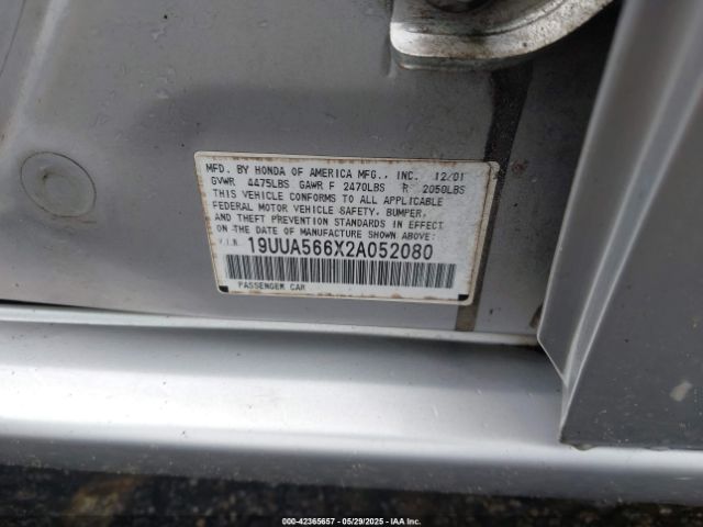 2002 ACURA TL 19UUA566X2A052080 Photo 8