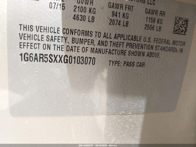 2016 CADILLAC CTS 1G6AR5SXXG0103070 Photo 8