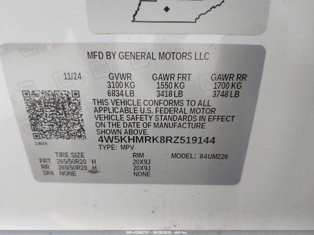 4W5KHMRK8RZ519144 Acura x0d + ec6