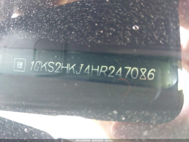 1GKS2HKJ4HR247086 GMC l86 - sidi: spark ignited direct injection, vvt: variable valve timing, afm, e85max, alum