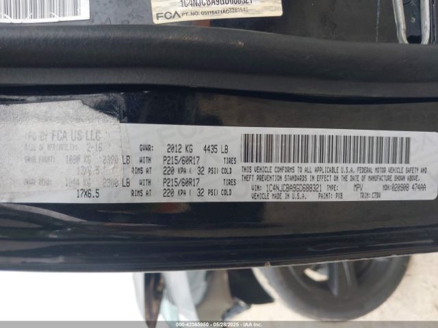 2016 JEEP COMPASS 1C4NJCBA9GD688321 Photo 8