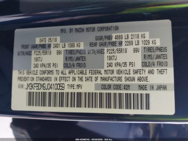 2018 MAZDA CX-5 JM3KFBDM9J0410059 Photo 8