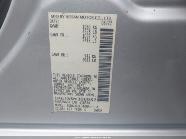 2023 NISSAN ALTIMA 1N4BL4DV6PN300982 Photo 8
