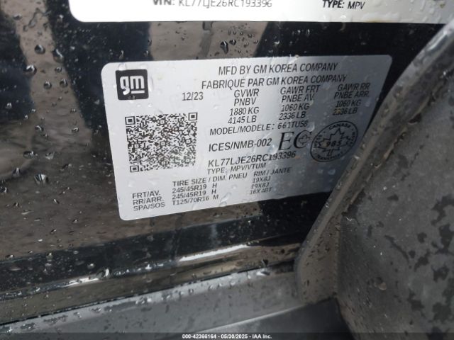 2024 CHEVROLET TRAX KL77LJE26RC193396 Photo 8